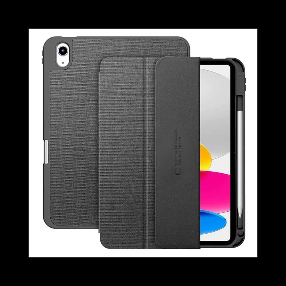 Tech-Protect SmartCase Pen Canvas Apple iPad 10.9" 2022 / 11" 2025 Charcoal Grey