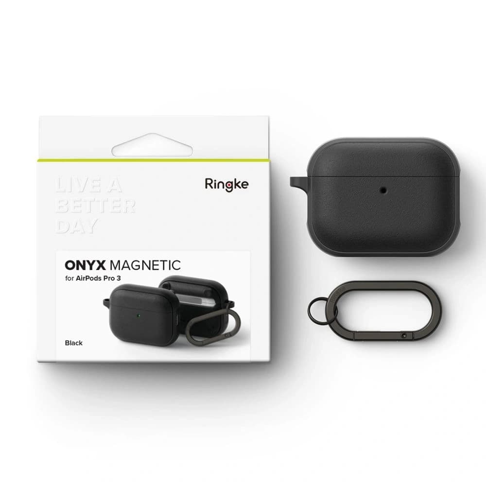 Ringke Onyx Magnetisch MagSafe Apple AirPods Pro 3 Schwarz - 7