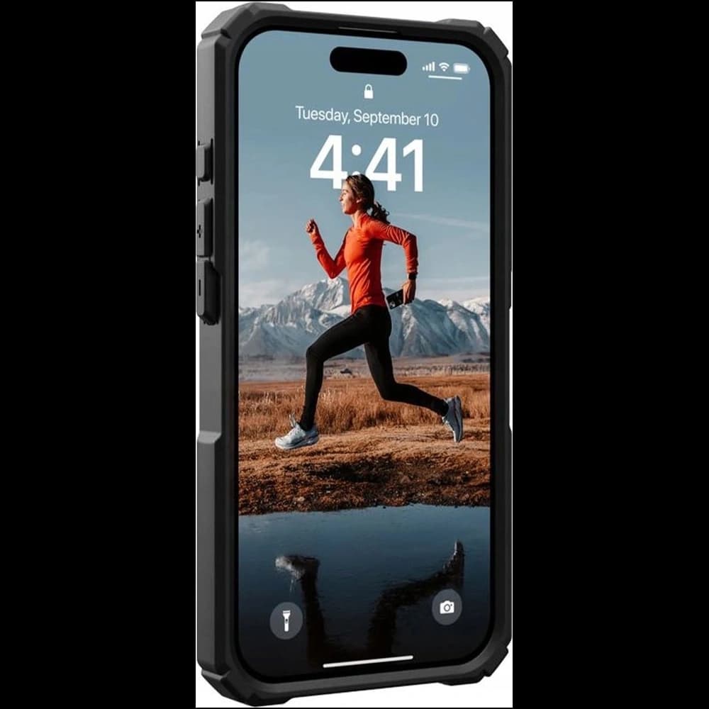 UAG Urban Armor Gear Plasma XTE Kickstand Apple iPhone 15 Pro MagSafe (negru portocaliu) - 3