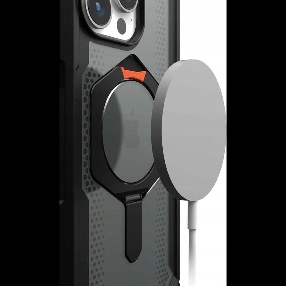 UAG Urban Armor Gear Plasma XTE Kickstand Apple iPhone 15 Pro MagSafe (negru portocaliu) - 6