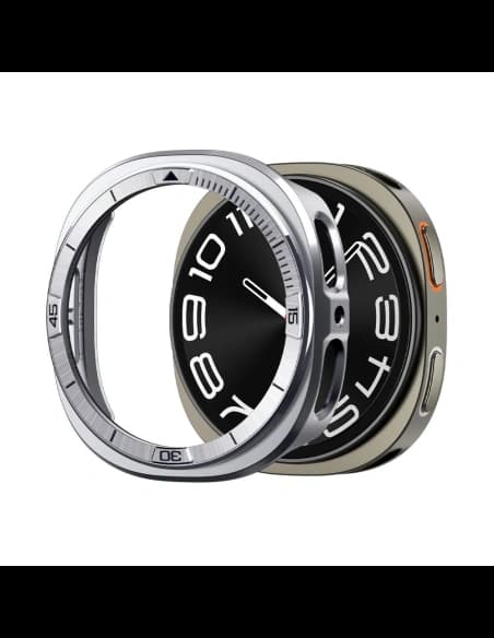 Spigen Bezel Tune Pro Pilot Samsung Galaxy Watch 8 44mm Silber