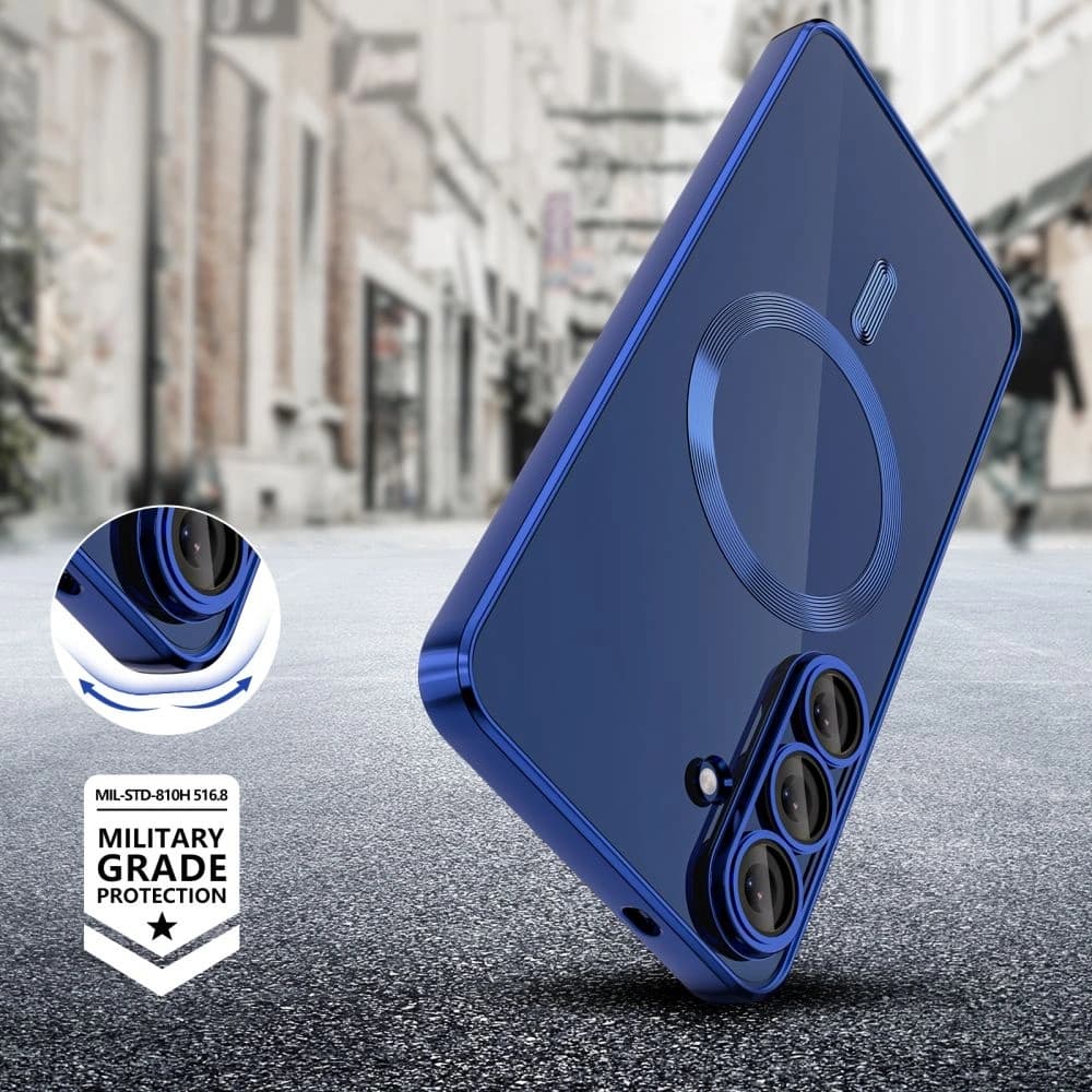 Tech-Protect Magflex Magsafe Samsung Galaxy S25 Fe Marineblau - 7