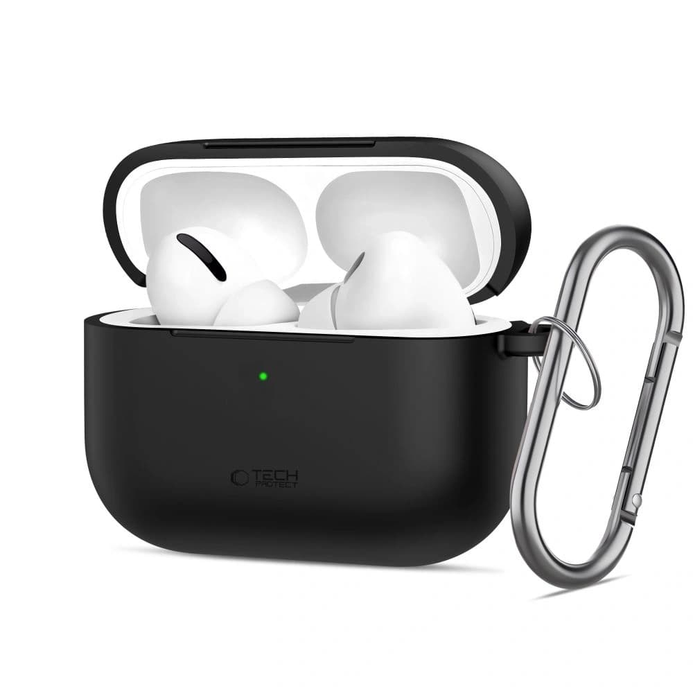 Tech-Protect Cârlig din Silicon pentru Apple AirPods Pro 3 Negru - 1