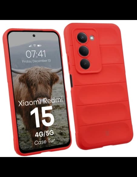 Bizon Case Tur Xiaomi Redmi 15 4G / 5G rot