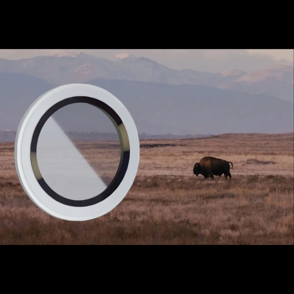 Bizon Glass Snap Lens Apple iPhone 17 bílý rám - 3