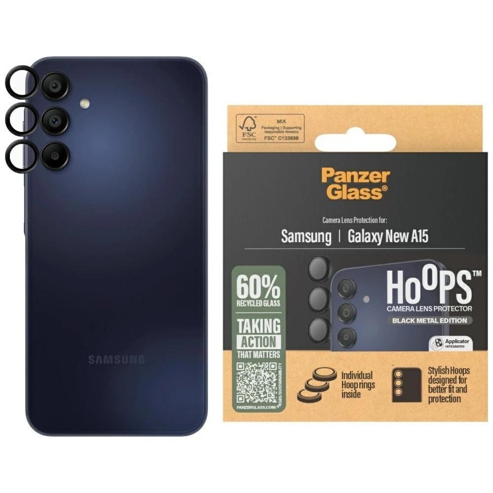 PanzerGlass Hoops ochranné sklo pro objektiv Samsung Galaxy A16 / A16 5G černé