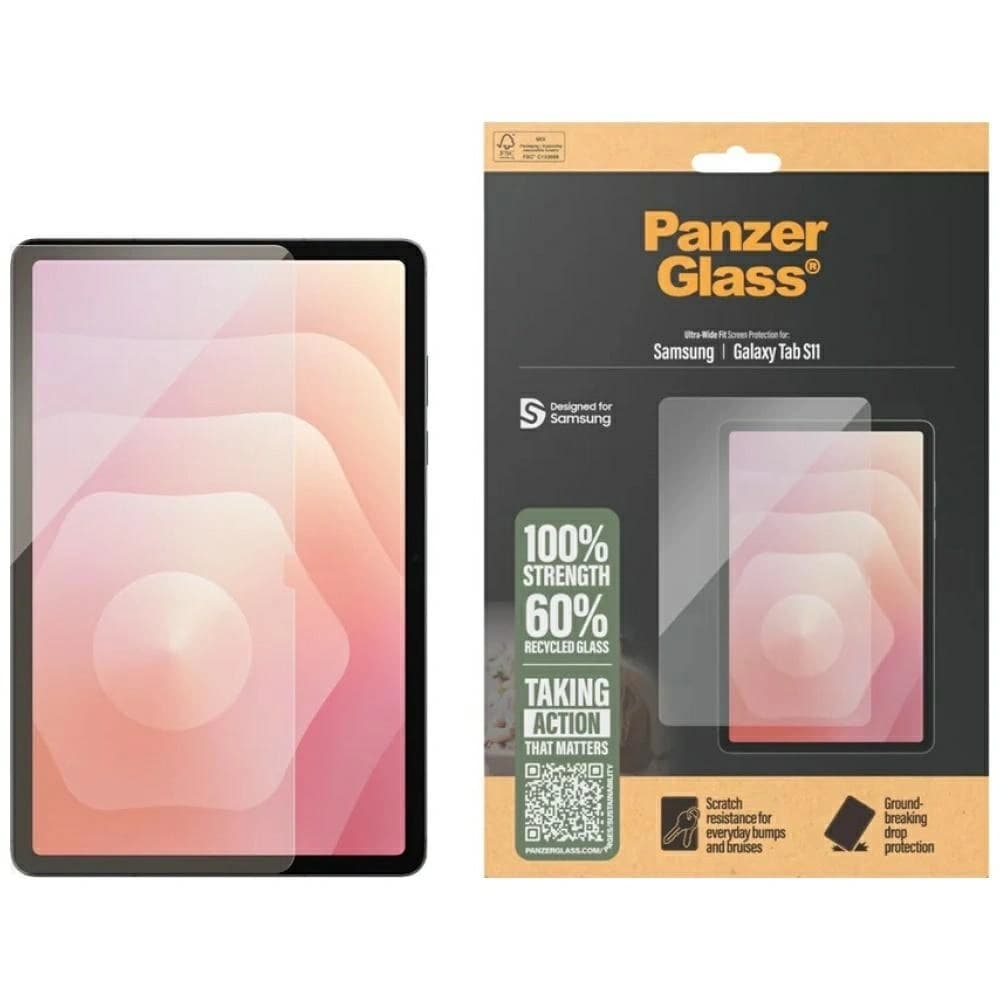 PanzerGlass Ultra-Wide Fit a Samsung Galaxy Tab S11-hez