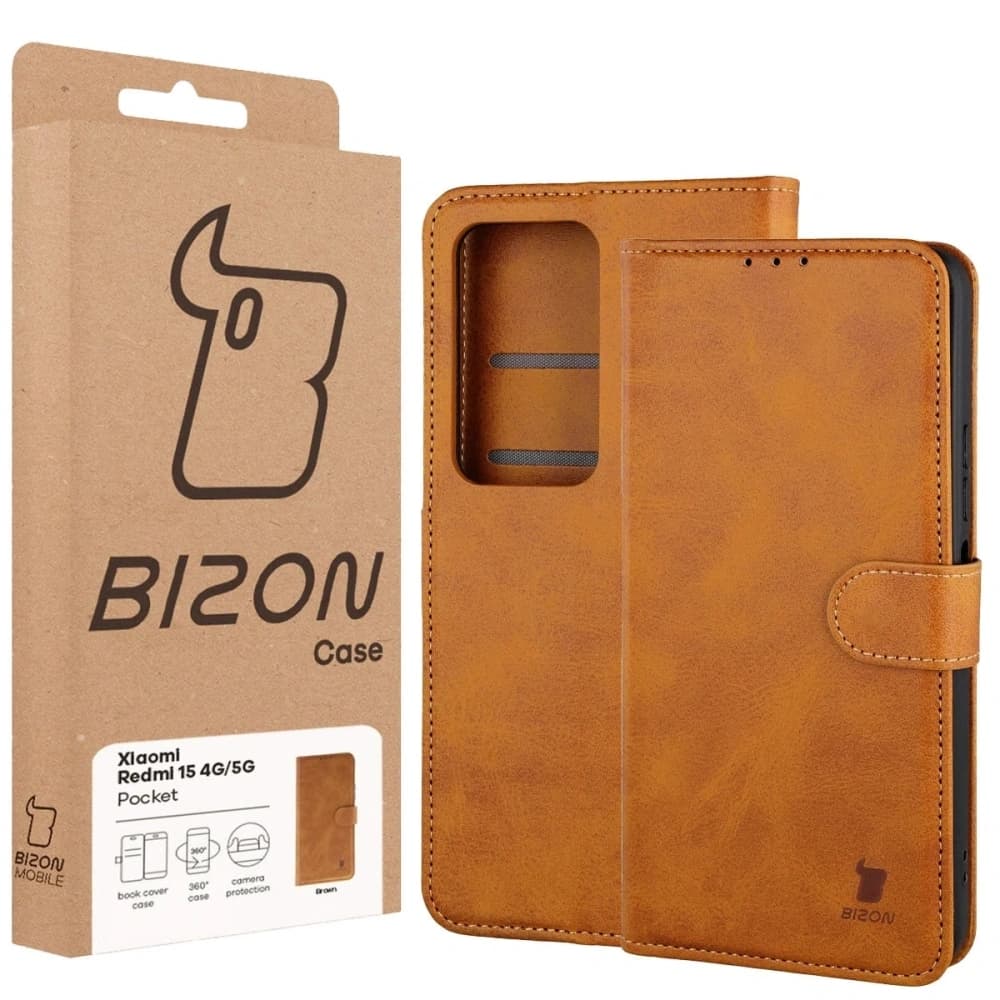 Bizon Case Tasche Xiaomi Redmi 15 4G / 5G braun - 6