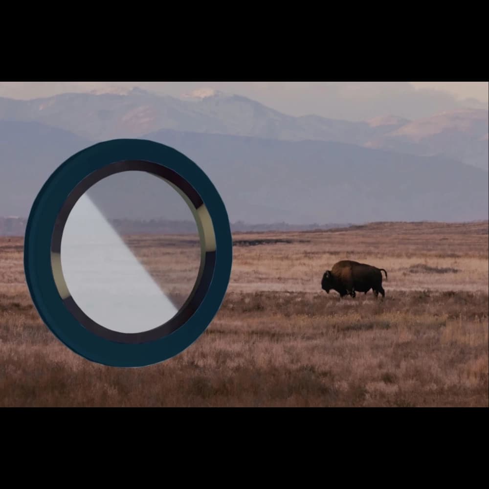 Bizon Glass Snap Lens Apple iPhone 17 Pro / 17 Pro Max navyblauer Rahmen - 3