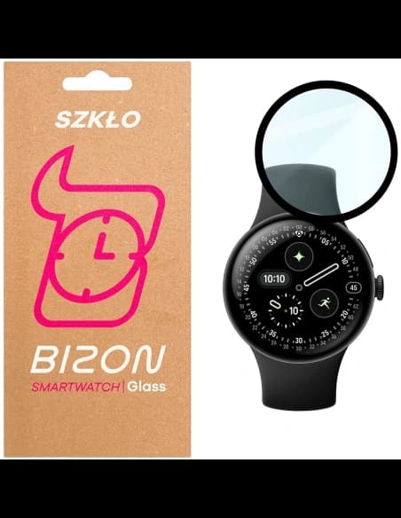 Bizon Glass Watch Edge Hybrid Google Pixel Watch 4 41 mm black