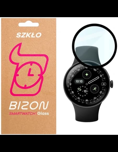 Bizon Glass Watch Edge Hybrid Google Pixel Watch 4 45 mm black