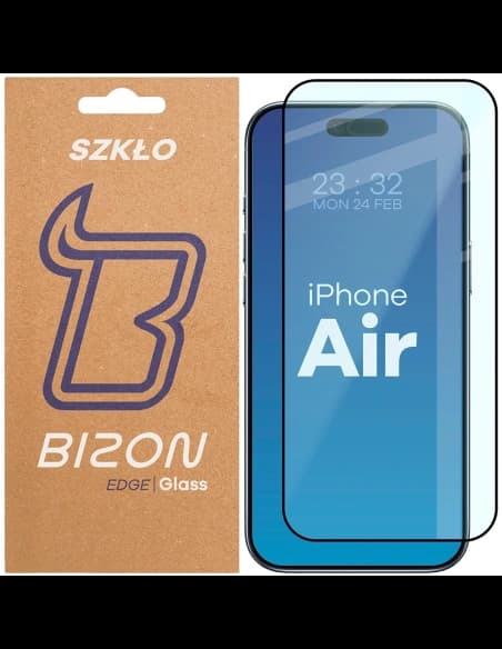 Bizon Glass Edge 2 Apple iPhone Air cadru negru
