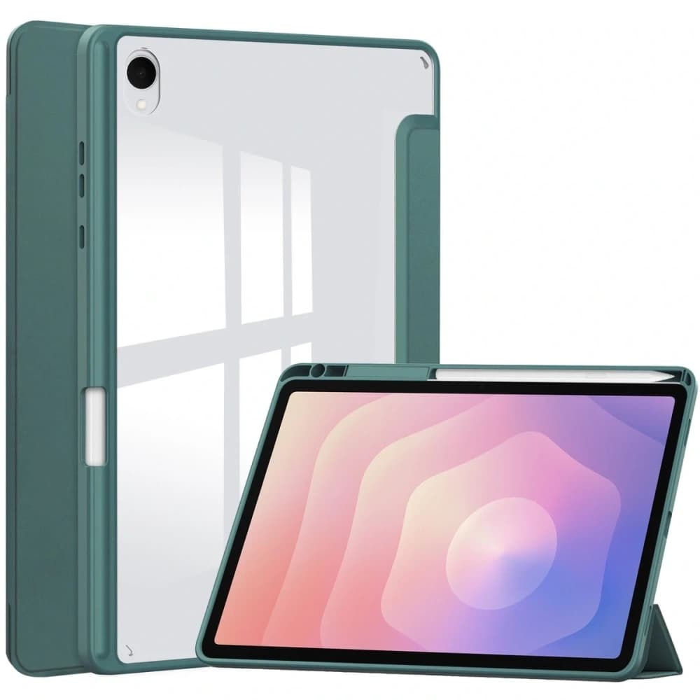 Bizon Case Tab Klar Matt Samsung Galaxy Tab S11 dunkelgrün
