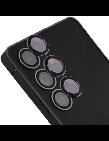 Bizon Glass Snap Linse Samsung Galaxy S25 FE schwarzer Rahmen