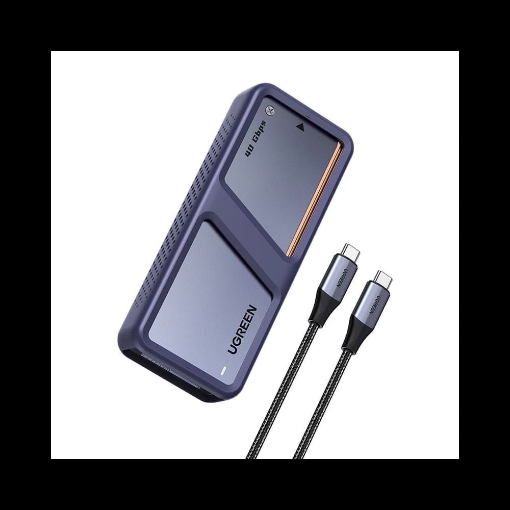 Ugreen D703 M.2 NVMe SSD pouzdro, USB4 (šedé)