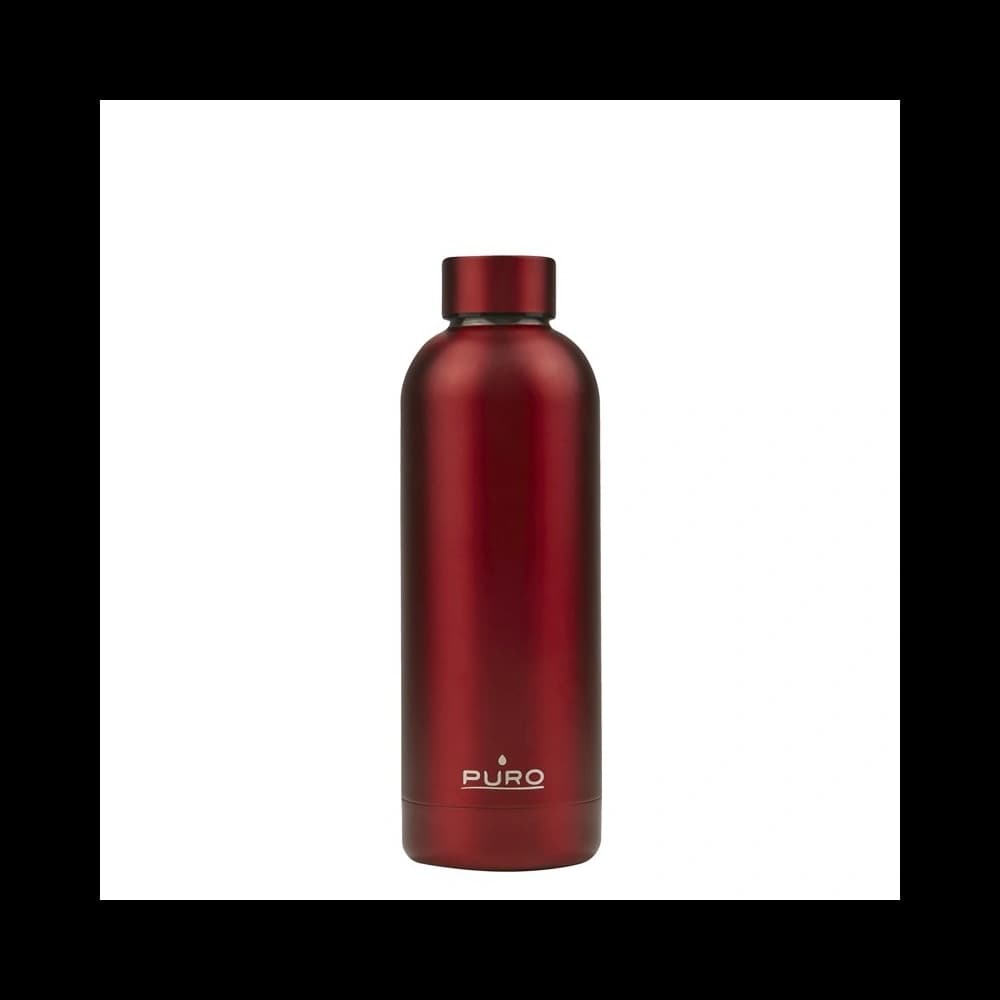 Puro Hot&Cold Thermal Stainless Steel Water Bottle 500ml (Metallic Red)