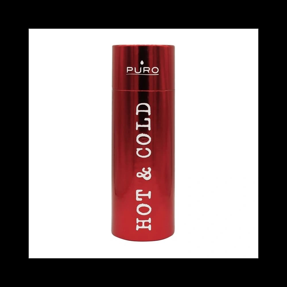 Puro Hot&Cold Thermal Stainless Steel Water Bottle 500ml (Metallic Red) - 2