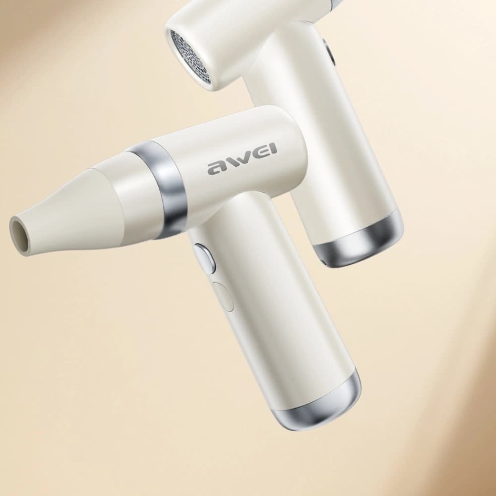 Wielofunkcyjny wiatrak AWEI F40 3w1 3300mAh biały - 3