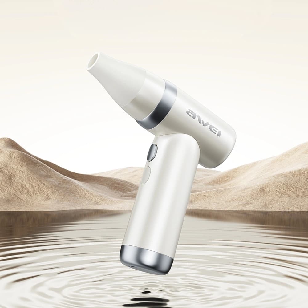 Wielofunkcyjny wiatrak AWEI F40 3w1 3300mAh biały - 4