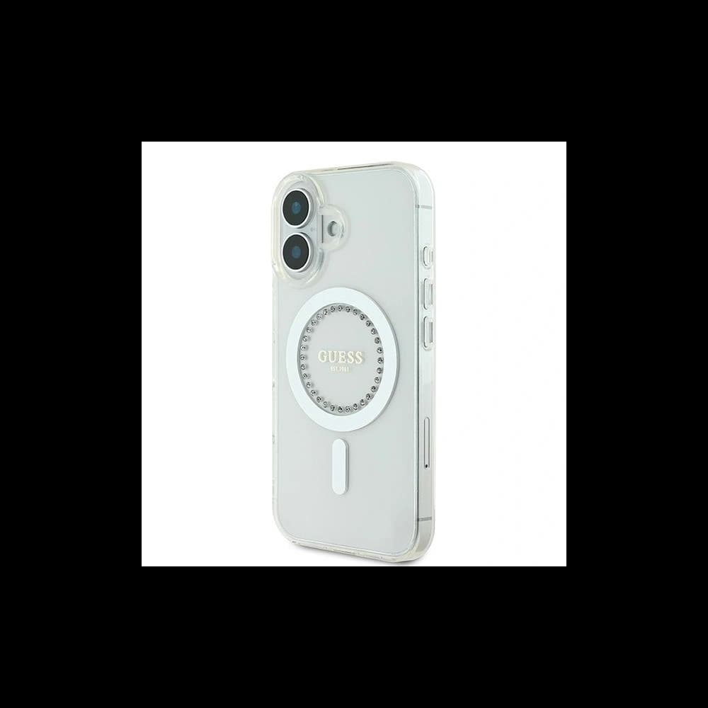 Tippelj az Apple iPhone 16 Plus kemény tokjára IML gyöngyökkel MagSafe fehér színben. - 2