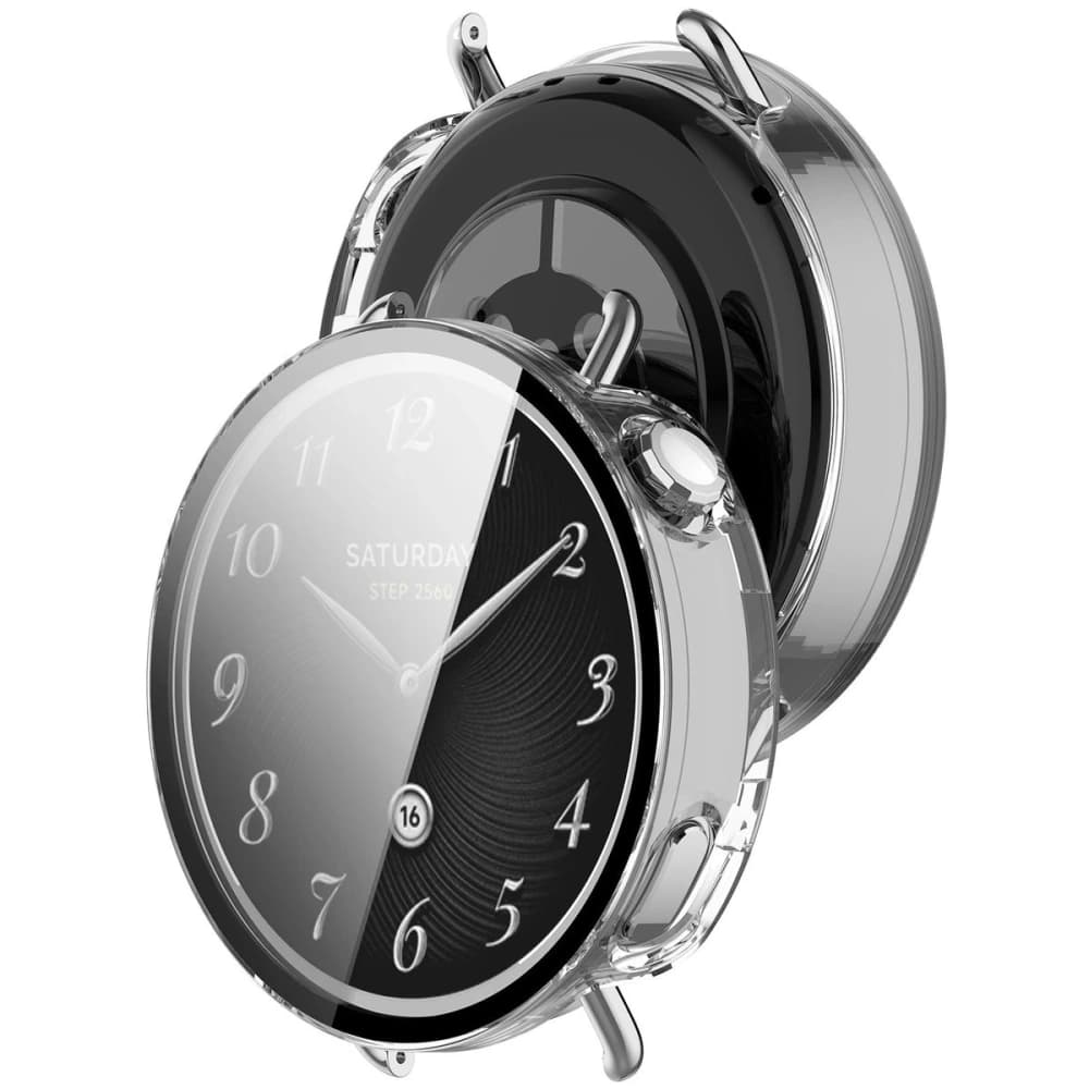 Bizon Case+Glas Uhr Xiaomi Watch S4 41mm klar