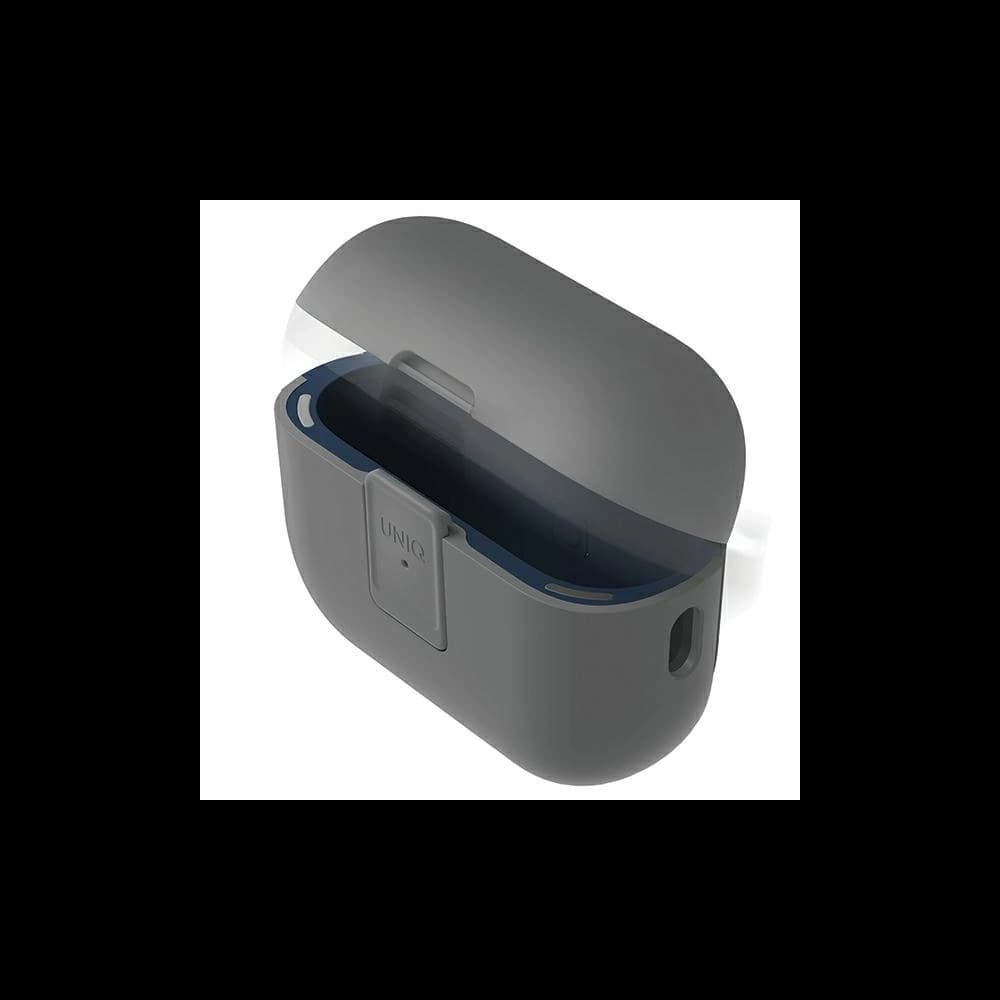 UNIQ Clyde Lock Case Apple AirPods Pro 2 gri cretă-albastru marin - 2