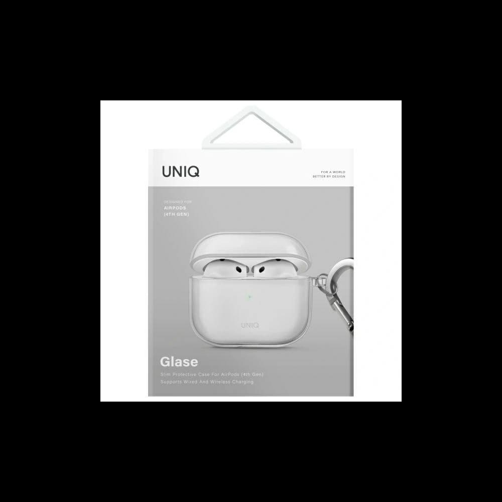 UNIQ Glase Apple AirPods 4 fényes átlátszó - 5