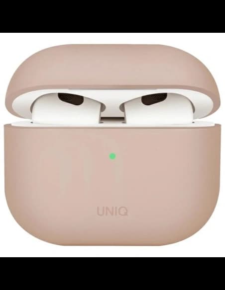 UNIQ Lino Apple AirPods 4 Szilikon rózsaszín pír