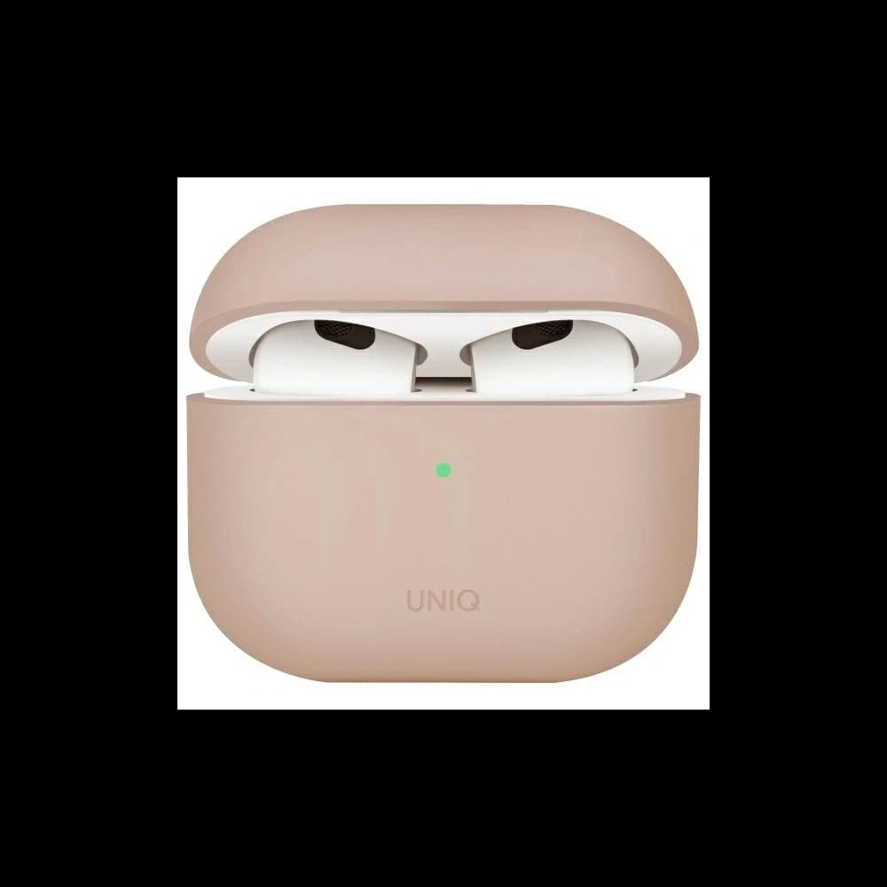UNIQ Lino Apple AirPods 4 Szilikon rózsaszín pír