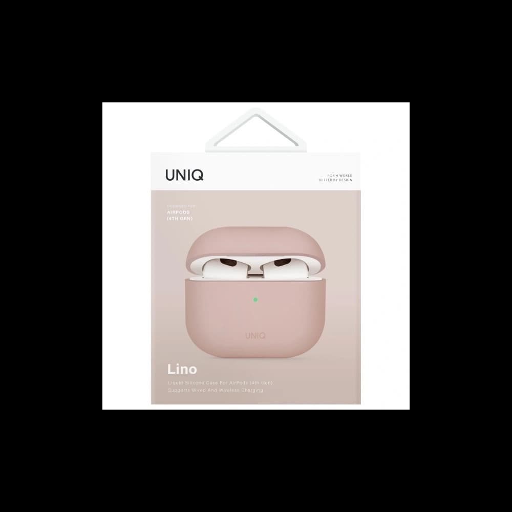 UNIQ Lino Apple AirPods 4 Szilikon rózsaszín pír - 6