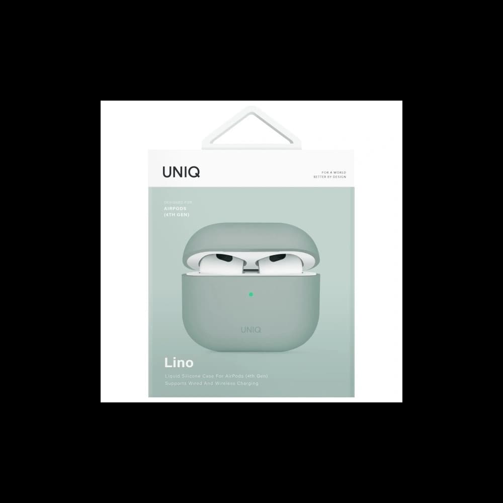 UNIQ Lino Apple AirPods 4 Szilikon jégplant zöld - 6