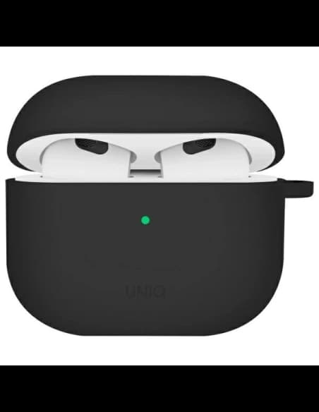 UNIQ Nexo Apple AirPods 4 + Szilikon Fülhallgató Kampók Fekete