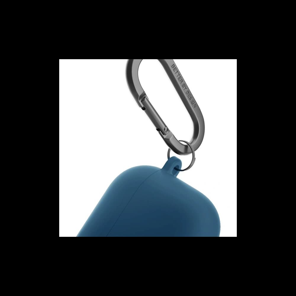 UNIQ Nexo Apple AirPods 4 + Fülhallgató kampók szilikon óceánkék - 7