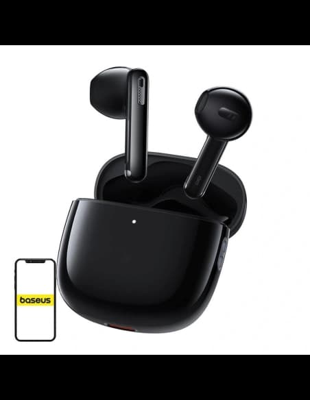 Bezprzewodowe słuchawki douszne TWS Baseus Bowie WX5 Bluetooth 5.3 (czarny)