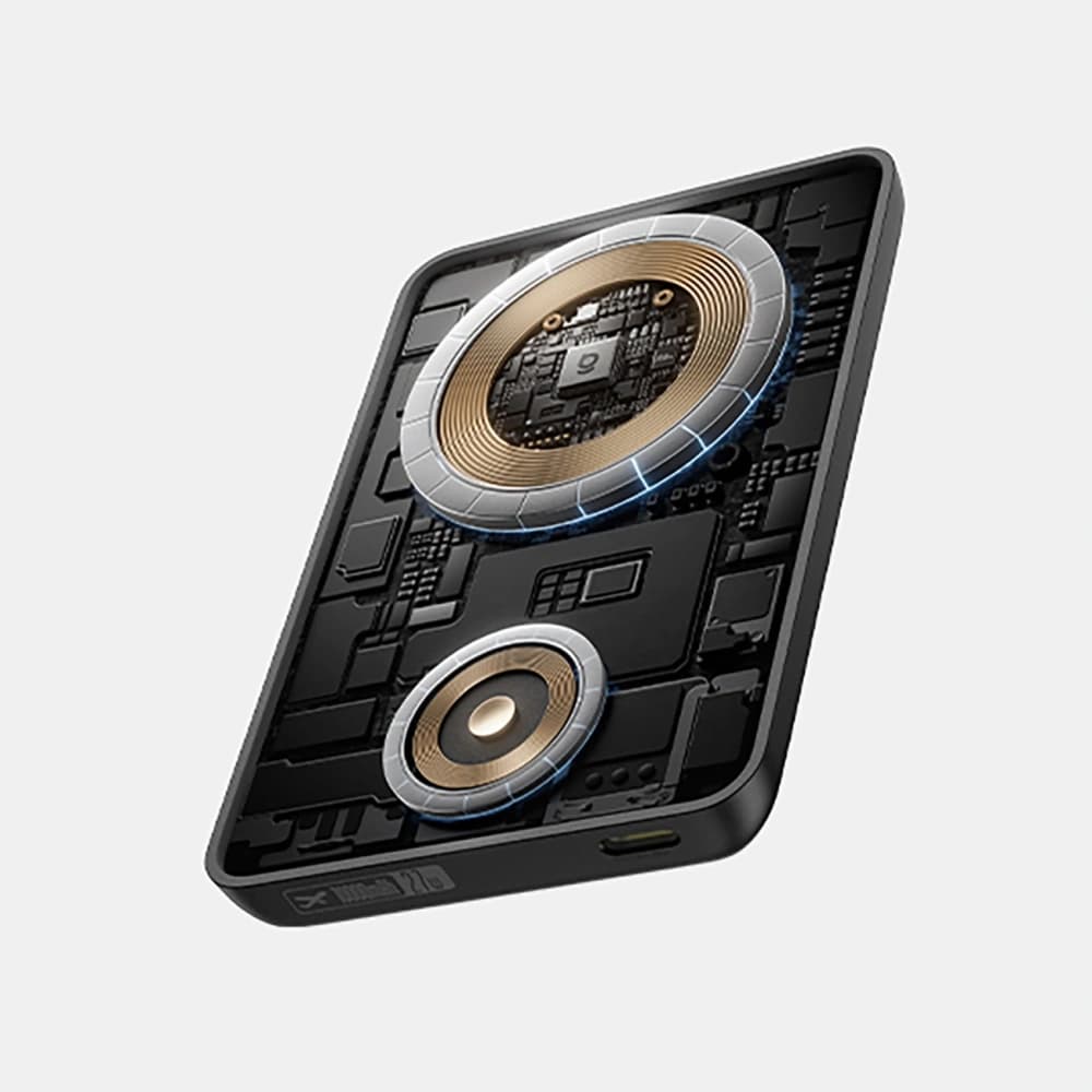 Bancă de alimentare Baseus EnerFill FT11 10000mAh 27W MagSafe, pentru Apple Watch și smartphone-uri cu cablu USB-C 20V/3A 30 cm negru - 4