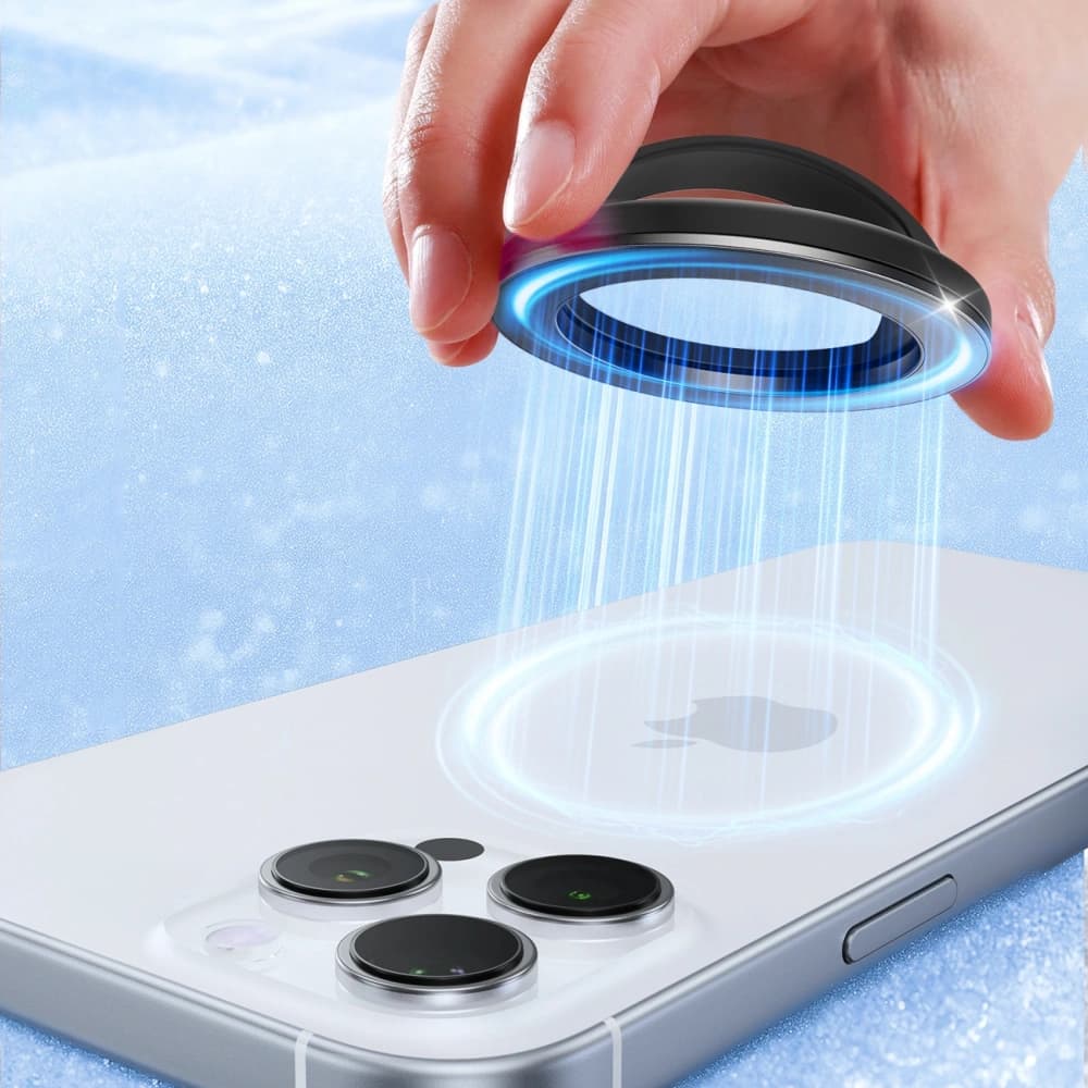 Joyroom JR-ZS500 mágneses gyűrű az ujjakra, MagSafe kompatibilis, fekete - 2