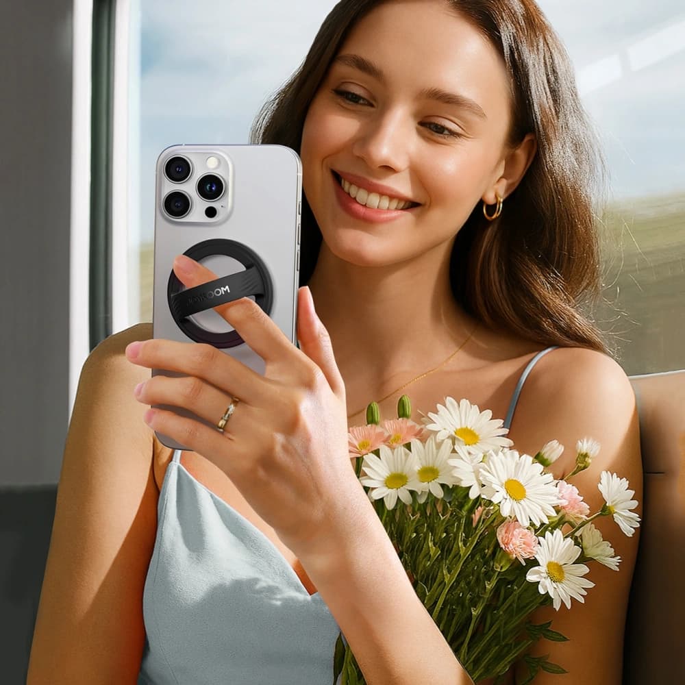 Joyroom JR-ZS500 mágneses gyűrű az ujjakra, MagSafe kompatibilis, fekete - 5