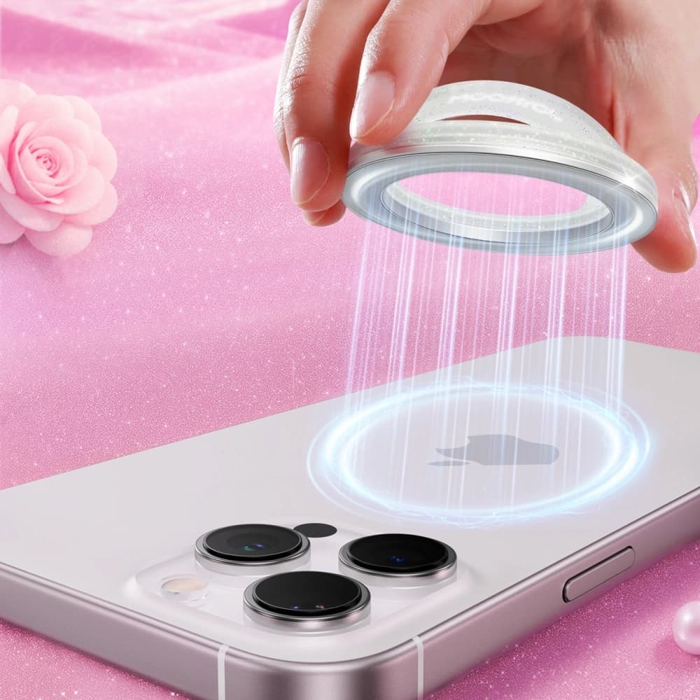 Joyroom JR-ZS500 mágneses gyűrű az ujjakhoz, MagSafe kompatibilis, fehér - 2