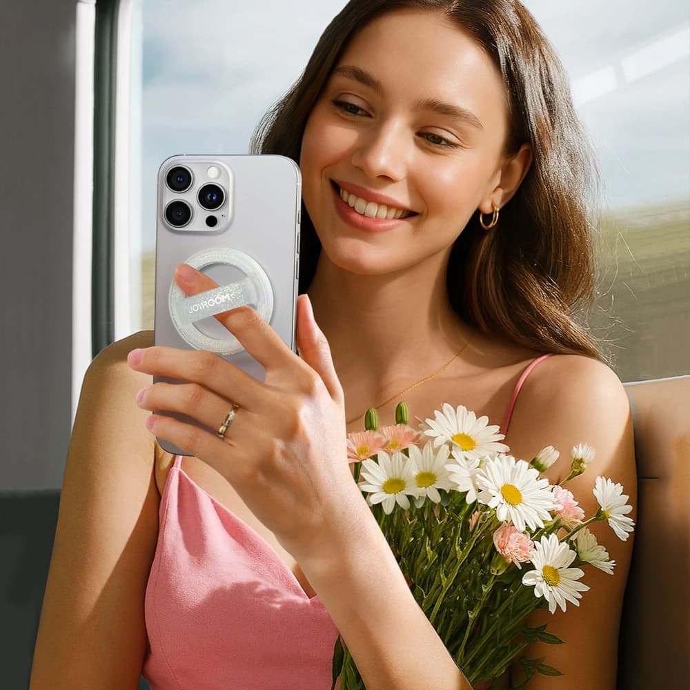 Joyroom JR-ZS500 mágneses gyűrű az ujjakhoz, MagSafe kompatibilis, fehér - 7