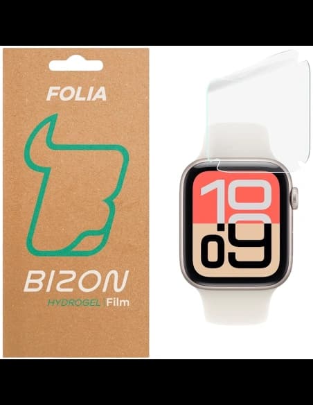 Bizon skleněná ochranná fólie Hydrogel pro Apple Watch SE 3 / SE 2 / SE / 6 / 5 / 4 40mm