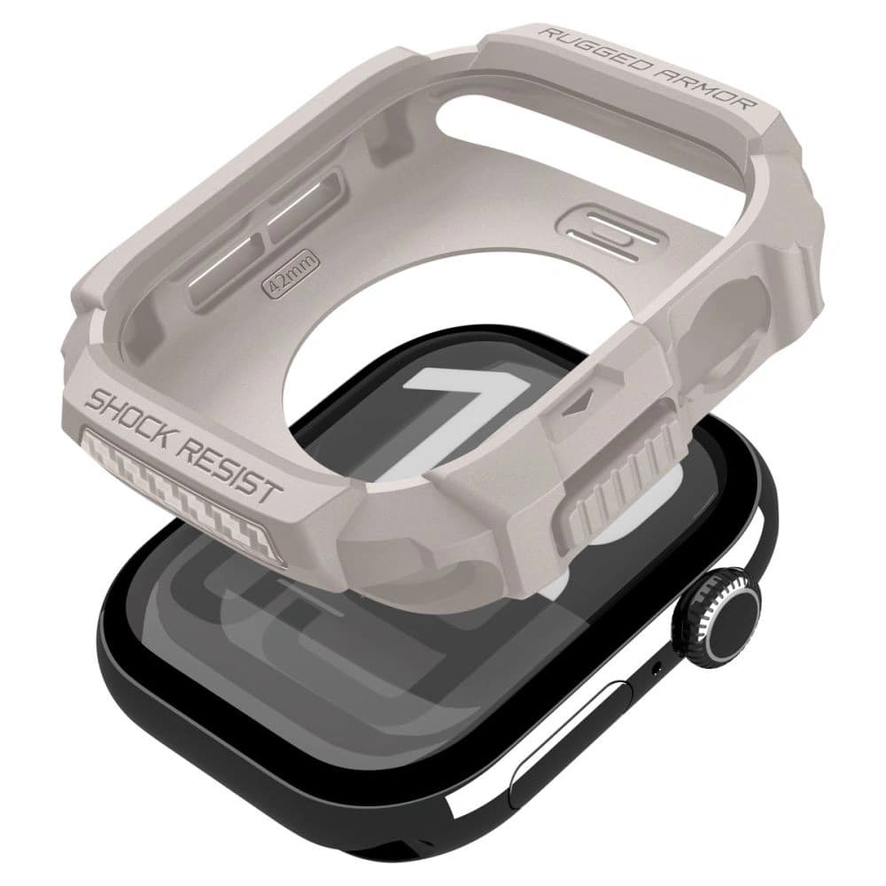 Spigen Rugged Armor V2 Apple Watch 10 / 11 42mm Düne Beige - 9