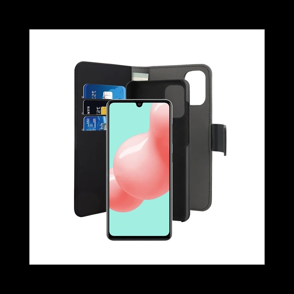 Etui PURO Wallet Detachable 2w1 Samsung Galaxy A41 (černý) - 2