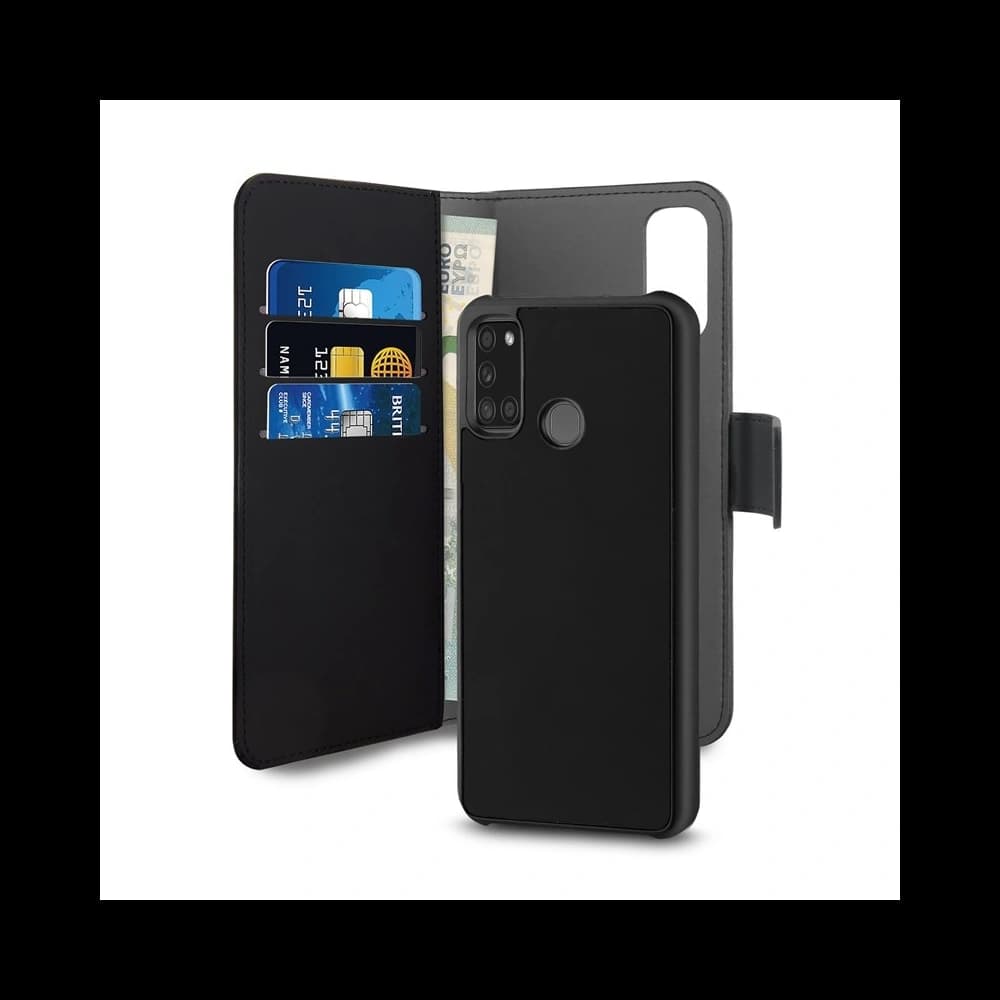 Samsung PURO Geldbörse Abnehmbare 2-in-1 Tasche Galaxy A21s (schwarz)
