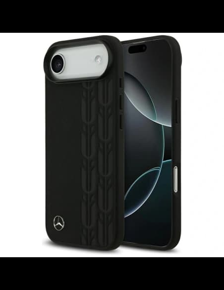 Mercedes Leather Laurel Leaves MagSafe Apple iPhone Air black