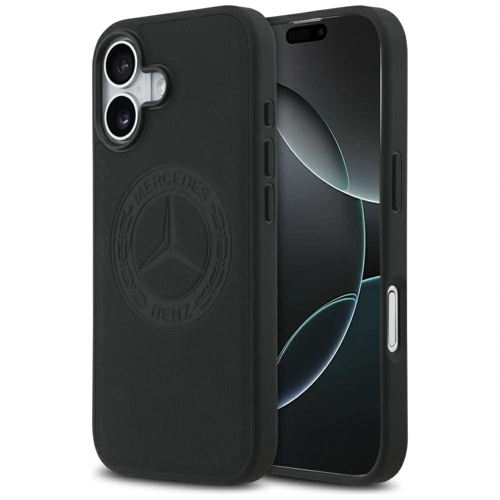 Mercedes Leather Vintage Logo MagSafe Apple iPhone 17 black