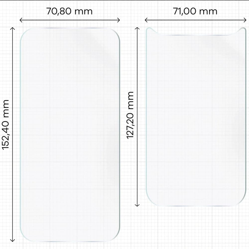 Pachet Hydrogel Bizon Glass pentru Apple iPhone Air - 2