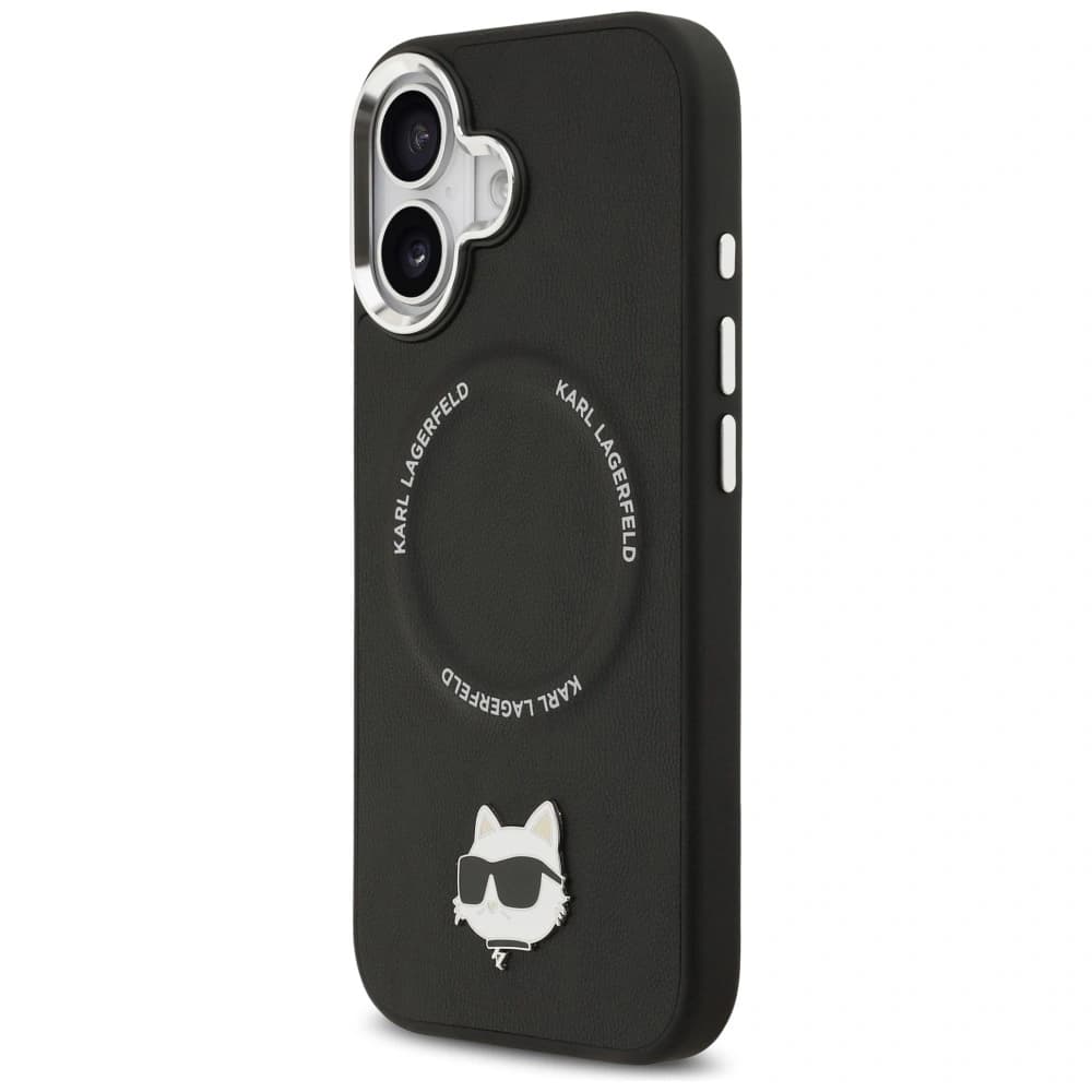 Karl Lagerfeld Choupette Pin MagSafe Apple iPhone 17 negru - 2