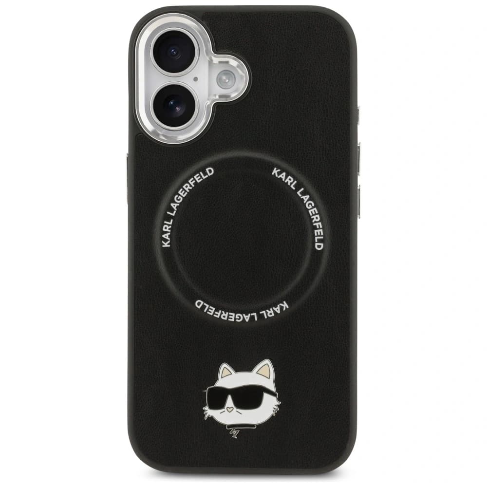 Karl Lagerfeld Choupette Pin MagSafe Apple iPhone 17 negru - 3