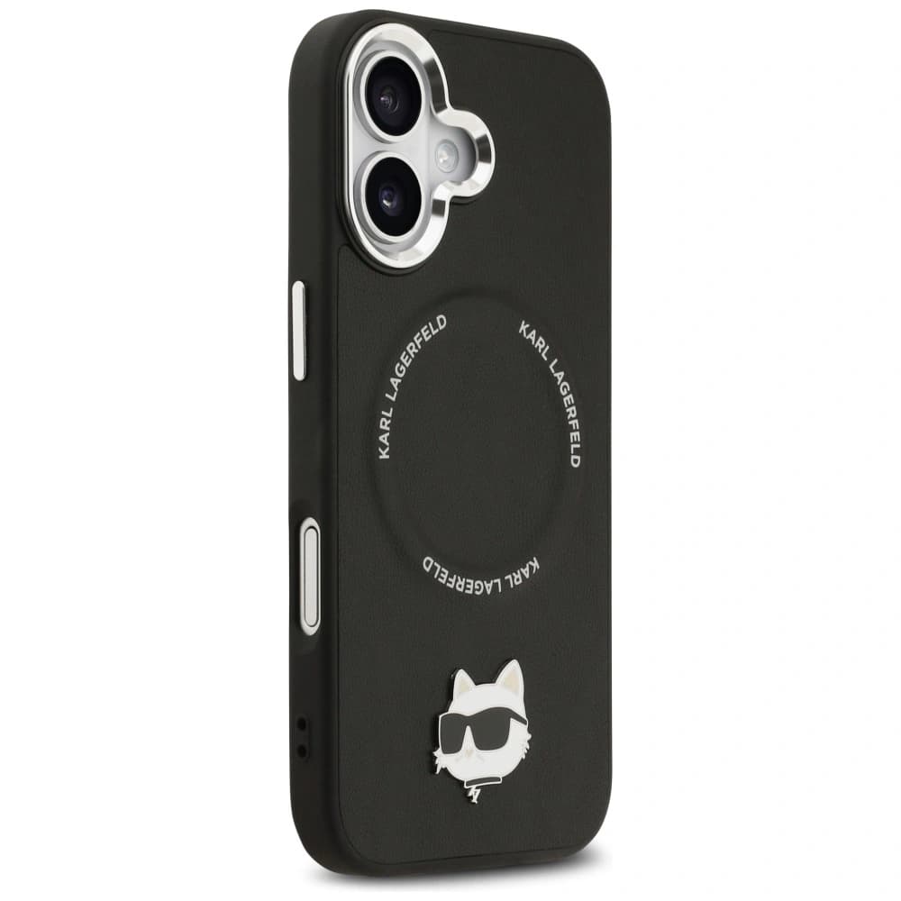 Karl Lagerfeld Choupette Pin MagSafe Apple iPhone 17 negru - 4