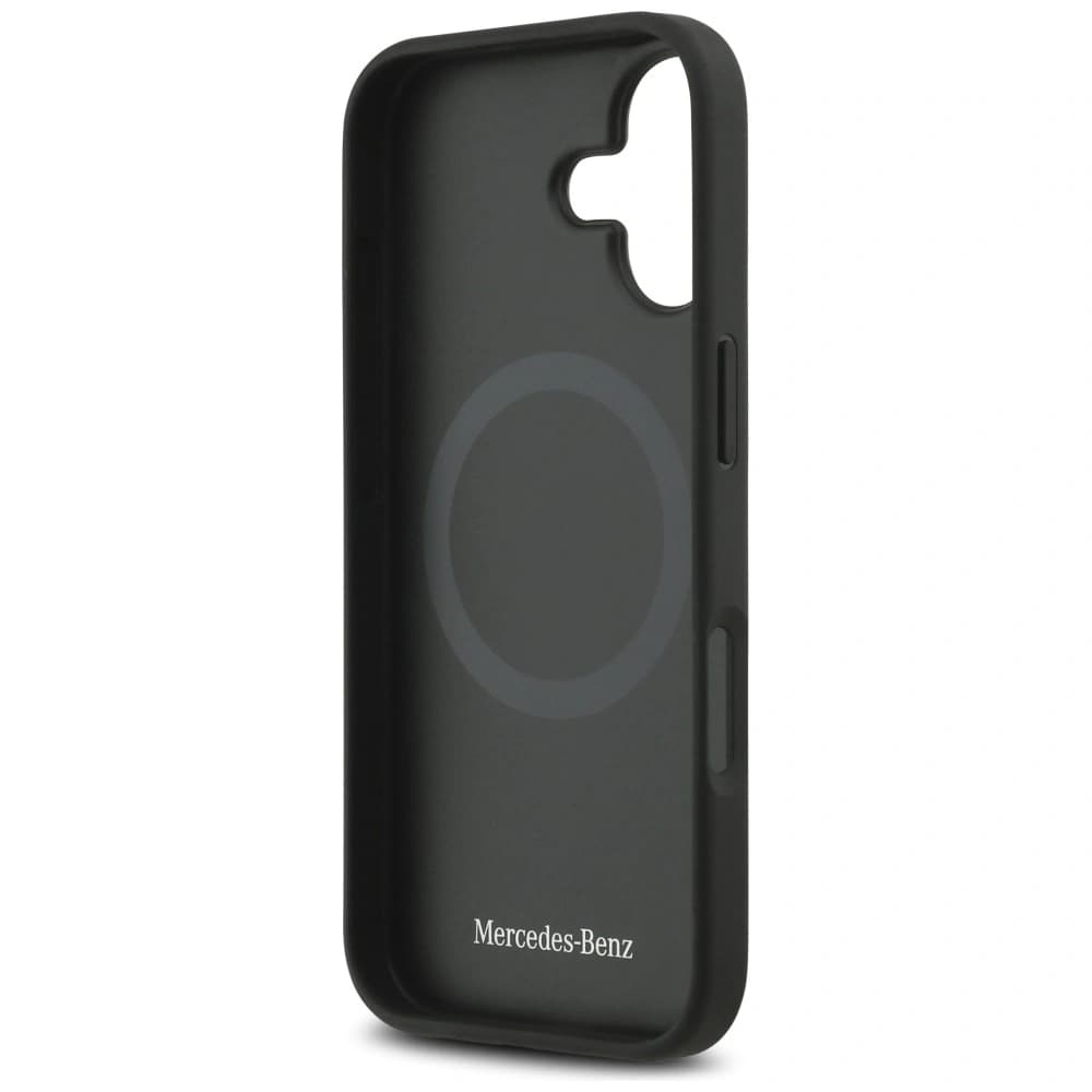 Mercedes Piele Mare Frunză Laurel MagSafe Apple iPhone 17 negru - 7